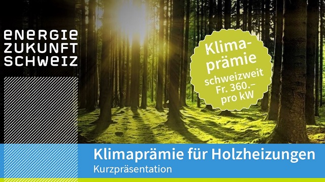 Förderprogramm Klimaprämie - Heizen mit Holz